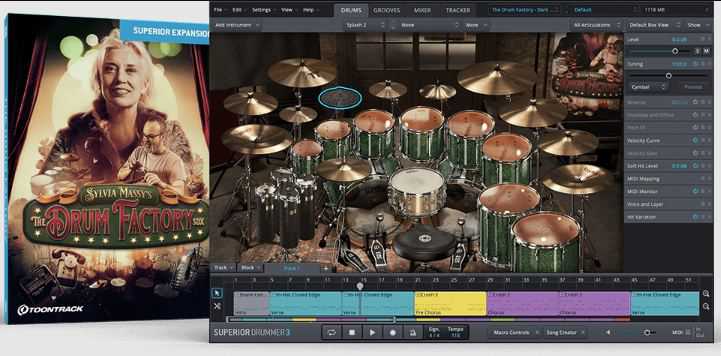 Toontrack The Drum Factory SDX 大师鼓组扩展包