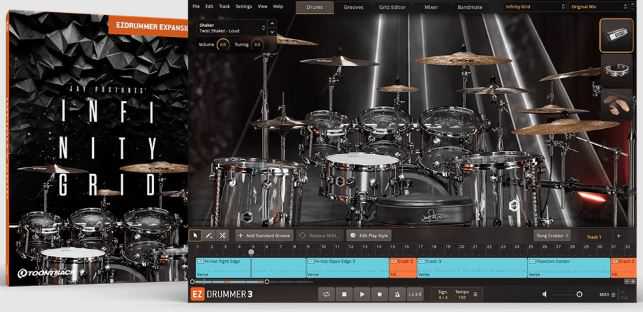 Toontrack Infinity Grid EZX v1.0.0 现代前卫金属鼓
