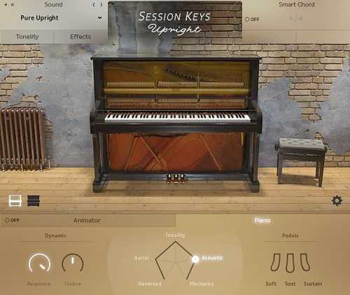 E-instruments Session Session Keys Upright 现代立式钢琴