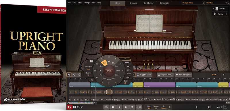 Toontrack Upright Piano EKX 立式钢琴扩展包