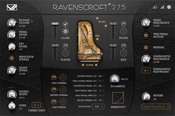 VILabs Ravenscroft 275 音乐会三角钢琴 ( 5.3GB )