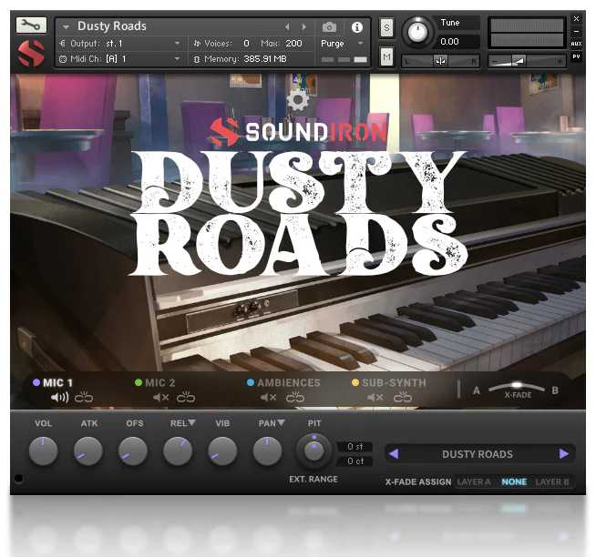 Soundiron Dusty Roads 舞台钢琴 ( 10GB )