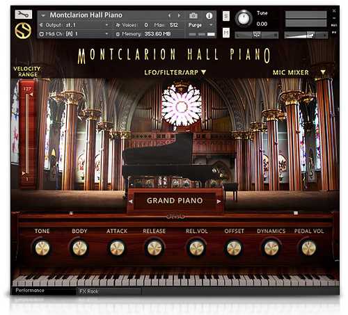 Soundiron Montclarion Hall Grand Piano 大厅三角钢琴 ( 9GB )