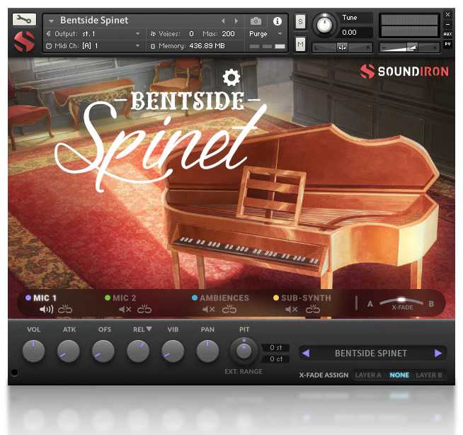 Soundiron Bentside Spine 经典巴洛克键盘 （ 3.3GB ）