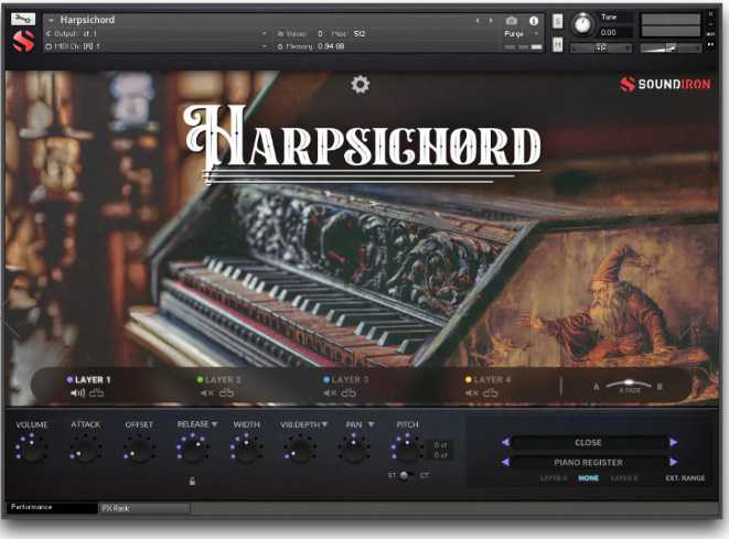 Soundiron - Harpsichord 复古大键琴 （ 3.8GB ）