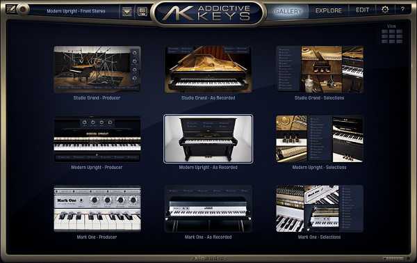 XLN Audio Addictive Keys 钢琴&电钢琴套装 （ 4.8GB ）