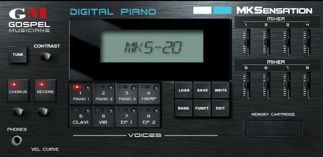 Gospel Musicians MKS-20 Piano Module MKSensation 数码钢琴键盘
