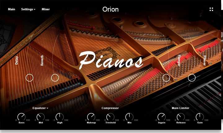 Muze PA Orion 经典雅马哈CFX钢琴