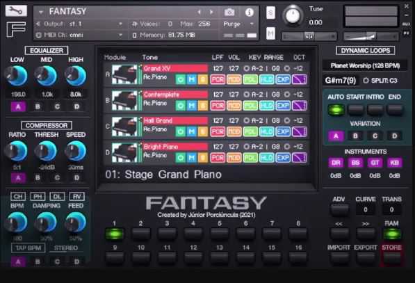 Júnior Porciúncula FANTASY KONTAKT 硬件采样钢琴音源