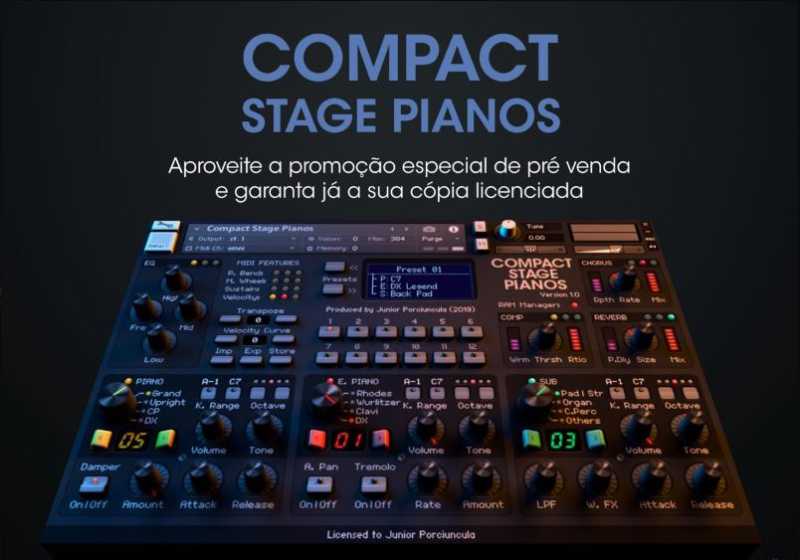 Júnior Porciúncula Compact Stage Pianos KONTAKT 雅马哈舞台钢琴