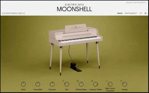 Native Instruments Electric Keys: Moonshell 标志性电钢琴