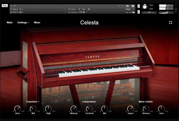 Muze Celesta KONTAKT 高质量钢片琴 ( 4GB )