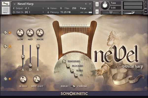 Sonokinetic Nevel KONTAKT 古代竖琴音源