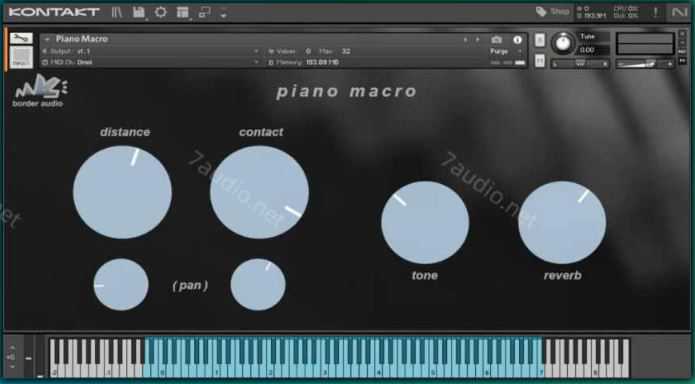 Border Audio Piano Macro INTERNAL KONTAKT 立式钢琴