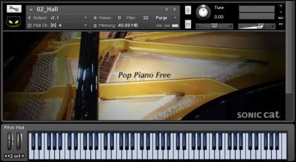 Sonic Cat Pop Piano Free KONTAKT 流行原声钢琴