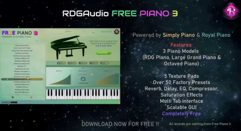 RDGAudio free piano 3 华丽的钢琴音源