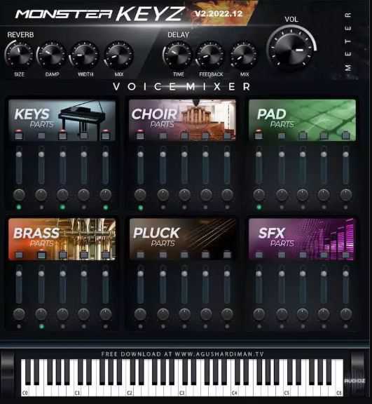 Agus Hardiman MonsterDAW MONSTER Keyz v2 多声部键盘