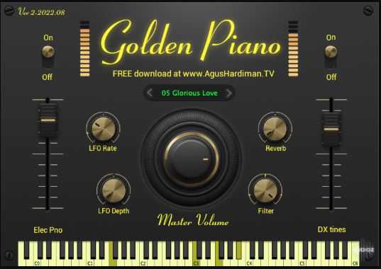 Agus Hardiman MonsterDAW MONSTER GOLDEN Piano v2.0 金色钢琴