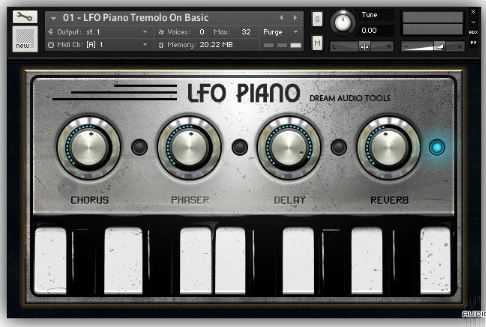 Dream Audio Tools The LFO Piano v1.5 KONTAKT 经典 Rhodes MkII 电钢琴