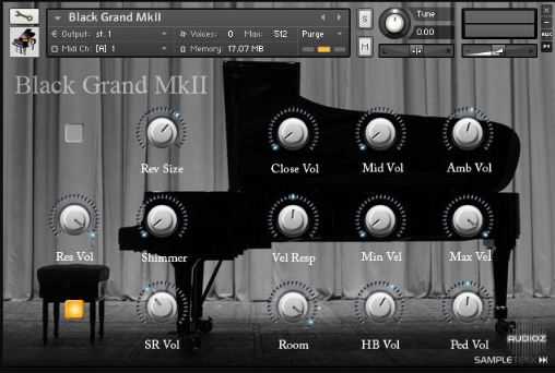 SSampletekk Black Grand MkII KONTAKT 黑色施坦威D钢琴