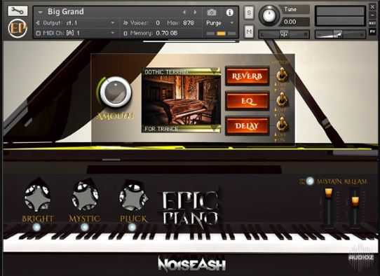 NoiseAsh Audio Tools Epic Piano KONTAKT 雅马哈C3史诗钢琴音源