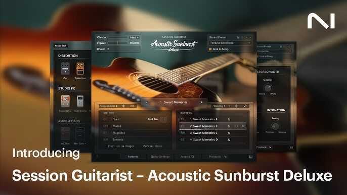 Native Instruments Session Guitarist - Acoustic Sunburst Deluxe 木吉他豪华版