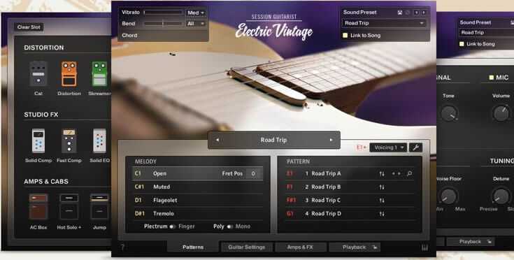 Native Instruments Session Guitarist Electric Vintage v1.1.0 KONTAKT 复古电吉他