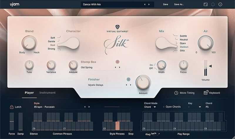 UJAM Virtual Guitarist SILK 2 虚拟吉他手：尼龙弦吉他( 14GB )