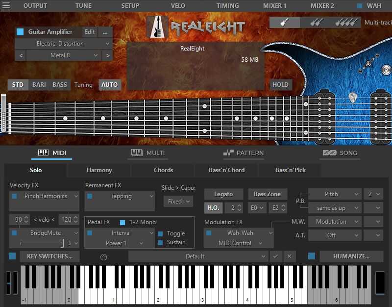 MusicLab RealEight 6 八弦金属电吉他 ( 778MB )
