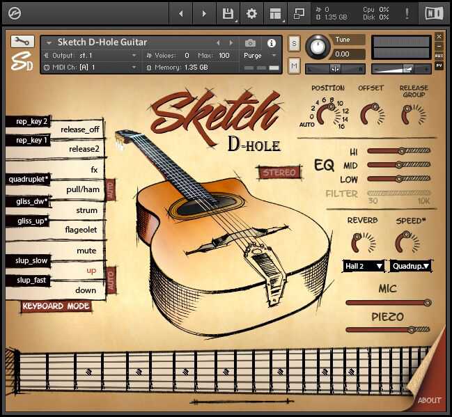 Sketch Samples Sketch D-Hole 吉普赛爵士吉他 ( 6GB )