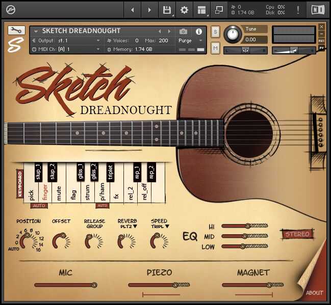 Sketch Samples Sketch Dreadnought 高品质原声吉他 ( 9.3GB )