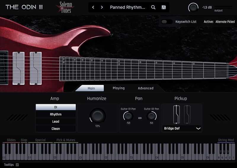 Solemn Tones The Odin III 超逼真八弦电吉他 ( 3.5GB )