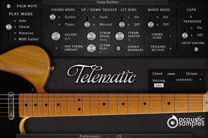 Acoustic Samples Telematic V3 芬达TC电吉他acousticsamples（ 1.3GB ）