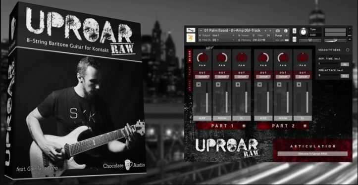 Chocolate Audio Uproar RAW 8-String Baritone Guitar 八弦金属电吉他