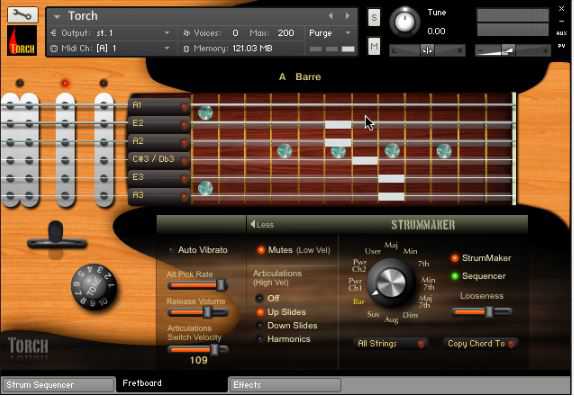 Indiginus Torch Electric Guitar KONTAKT 火炬电吉他