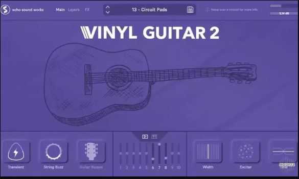 Echo Sound Works Vinyl Guitar 2 黑胶吉他