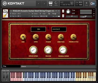 Replika Sound Steel String Acoustic Guitar KONTAKT 原声钢弦吉他音源