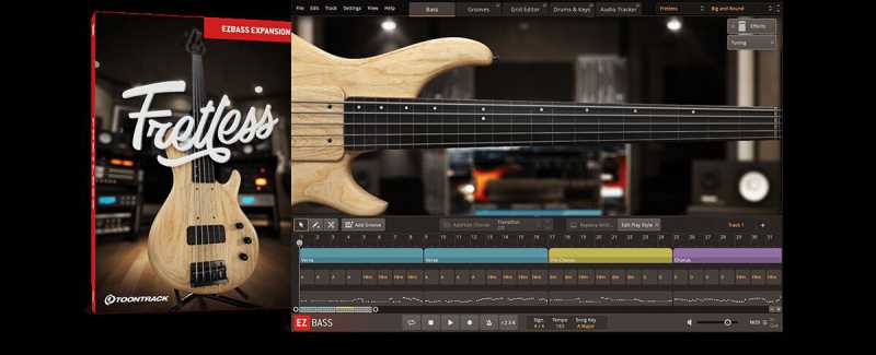 Toontrack Fretless EBX 无品贝斯 EZbass ( 286MB )