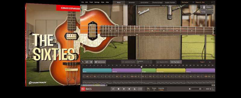 Toontrack The Sixties EBX 60年代贝斯 EZbass ( 601MB )