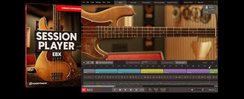 Toontrack Session Player EBX 会议室贝斯 EZbass ( 1.3GB )
