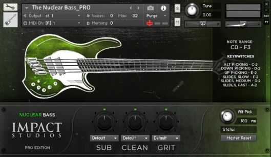 Odeholm Audio The Nuclear Bass v1.0 KONTAKT (Impact Studios)硬核贝斯