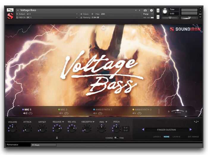 Soundiron Voltage Bass 电压贝斯 ( 7.4GB )