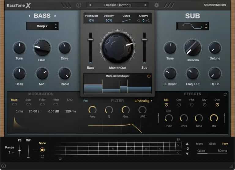 SoundFingers BassTone X 合成器贝斯 ( 1.1GB)