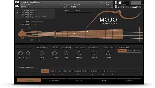Vir2 Instruments Mojo Upright Bass 高质量提琴贝斯 ( 17GB )