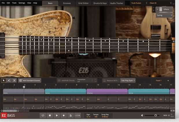 Toontrack Funk Fusion EBX 放克贝斯 EZbass ( 1.1GB )