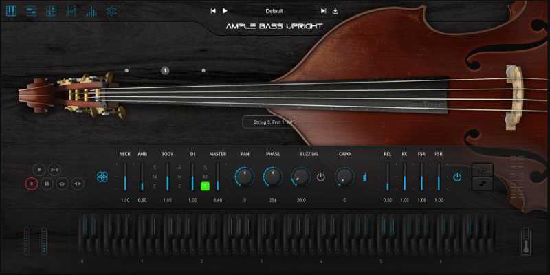 Ample Sound Ample Bass Upright 4.0.0 提琴贝斯 ( 4.6GB )