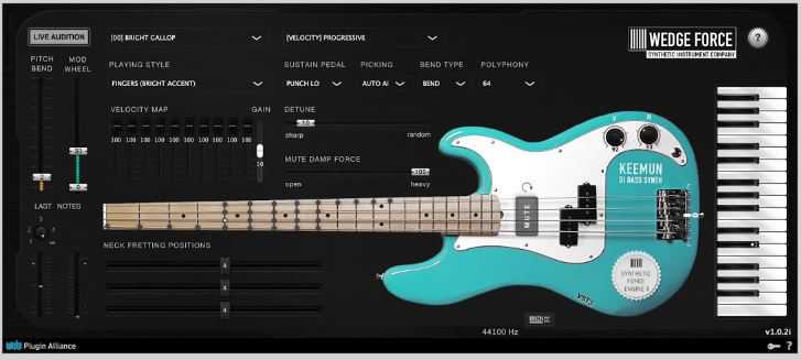 WEDGE FORCE Keemun v1.0.2 贝斯音源 ( 3.4GB )