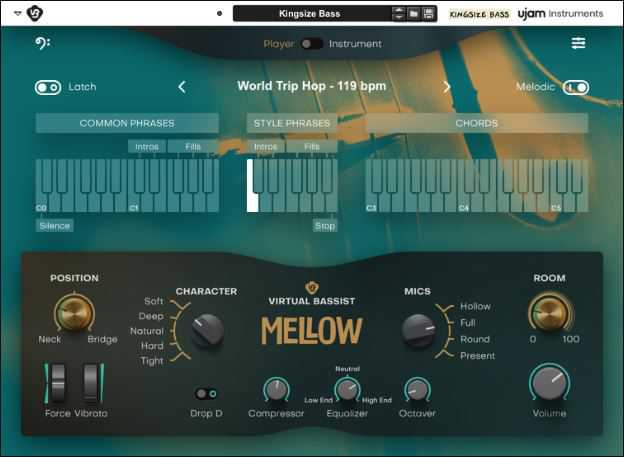UJAM Virtual Bassist MELLOW 虚拟贝斯手 ( 10GB )