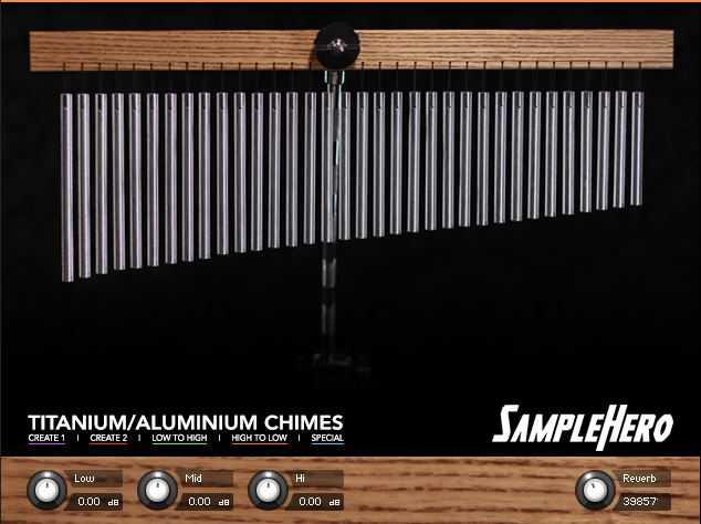 SampleHero Aluminium Titanium Chimes 编钟风铃