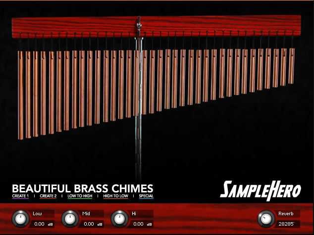 SampleHero Beautiful Brass Chimes 黄铜编钟风铃